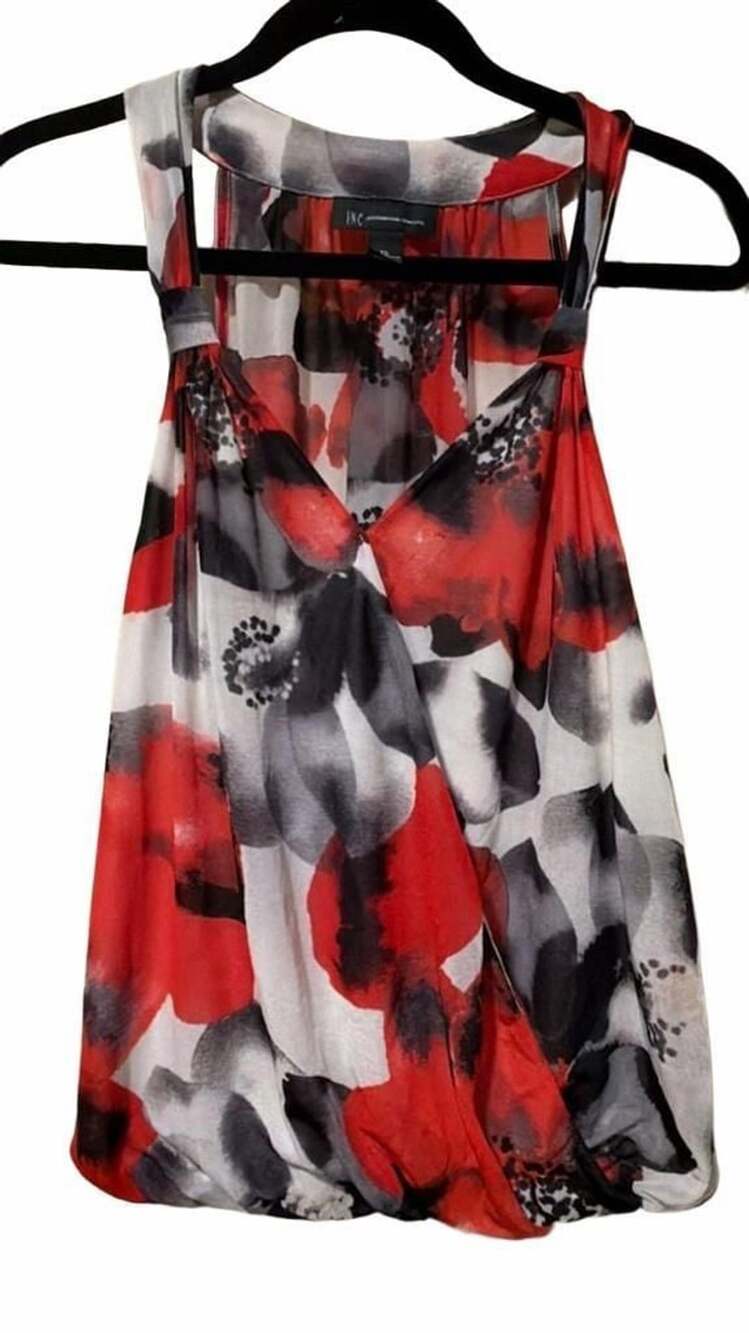 International Concepts Floral Print Halter Top